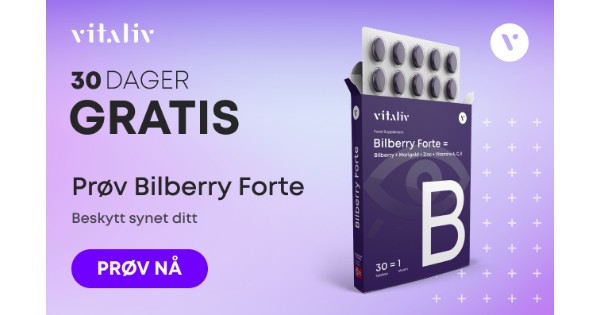 Prøv Bilberry Forte GRATIS!