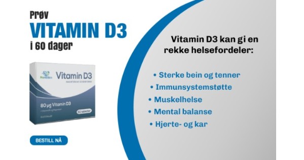 Gratis prøvepakke med Vitamin D3
